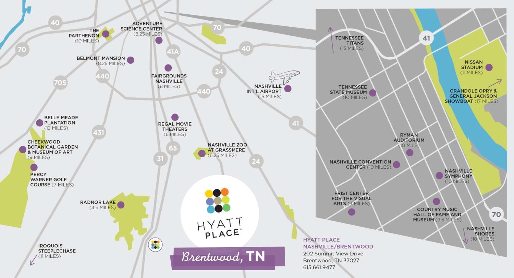 Hyatt Place Nashville Brentwood Buitenkant foto